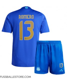 Günstige Argentinien Cristian Romero #13 Auswärts Trikotsatzt Kinder Copa America 2024 Kurzarm (+ Kurze Hosen)